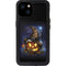 Halloween Cat and Jack O Lantern Pumpkin by Sarah Richter iPhone 15 Plus Waterproof Case